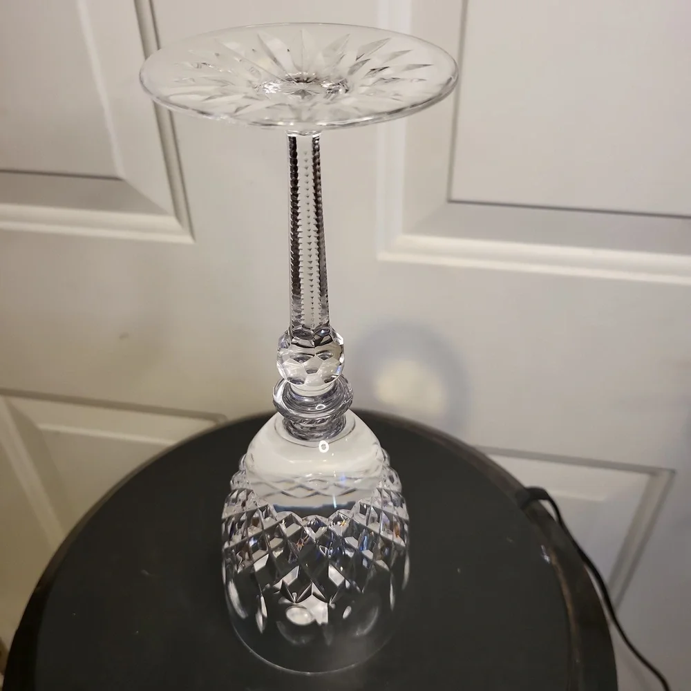Large MILLER ROGASKA QUEEN Cut Lead Crystal White Wine Glass